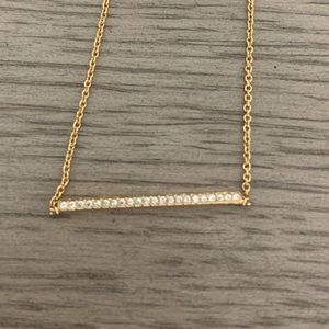 Nadri, gold plated bar necklace